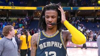 Ja Morant Joins Inside the NBA after Game 2 Win vs Warriors, Postgame Interview ????