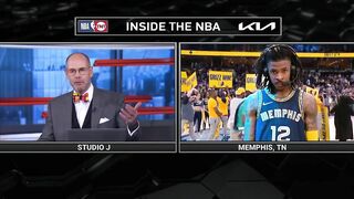 Ja Morant Joins Inside the NBA after Game 2 Win vs Warriors, Postgame Interview ????