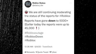 Roblox is Down...Very Sad