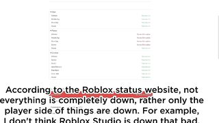 Is ROBLOX BACK? - The Great Roblox Outage of 2022