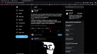 ROBLOX YİNE KAPANDI !! NEDEN ÇÖKTÜ? | Roblox Down, Maintenance | Roblox Türkçe