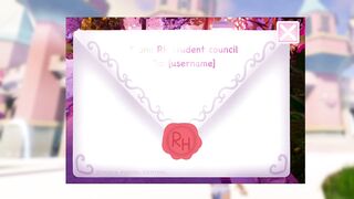 NEW SCHOOL INVITATION LETTER Concept! ???? CUTSCENE TEA SPILL! Roblox Royale High