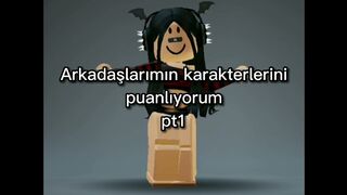 Arkadaşlarımın karakterlerini puanlıyorum???? (Roblox)