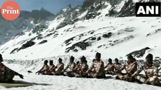 ITBP 'Himveers' perform Yoga at 17,000 feet