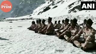 ITBP 'Himveers' perform Yoga at 17,000 feet