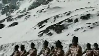 Indo-Tibetan Border Police Participate in Yoga at 17,000 Feet Snow-Covered Himalayas