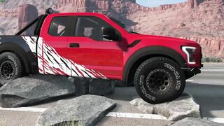 Cars vs Stones | Cars Crashes Driving Fails Compilation | BeamNG.Drive VTown