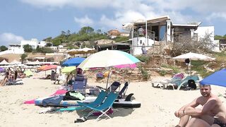 IBIZA Beach Spain Summer - Cala Tarida Enjoy In Music And Walk IBIZA Walking 4k (reupload)