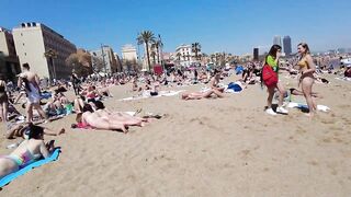 Beach Walk Spain - Barcelona - Sant Miguel Beach - 2022