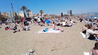 Beach Walk Spain - Barcelona - Sant Miguel Beach - 2022