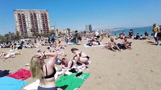 Beach Walk Spain - Barcelona - Sant Miguel Beach - 2022