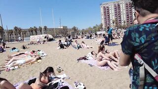 Beach Walk Spain - Barcelona - Sant Miguel Beach - 2022