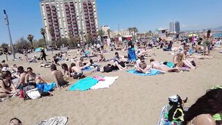 Beach Walk Spain - Barcelona - Sant Miguel Beach - 2022