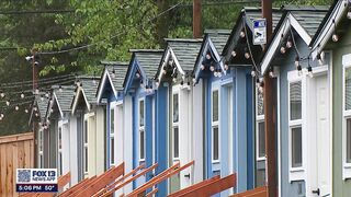 Rainier Beach tiny home village opens after securing funding | FOX 13 Seattle