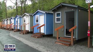 Rainier Beach tiny home village opens after securing funding | FOX 13 Seattle