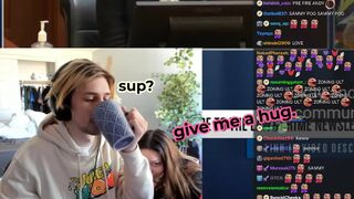 xQc pause his stream for awhile to give Adept sweet hug