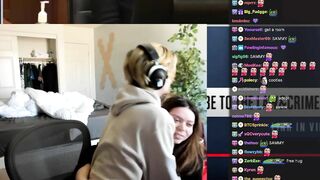 xQc pause his stream for awhile to give Adept sweet hug