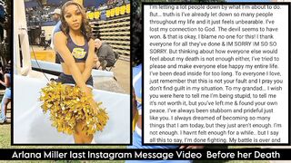 Arlana Miller last Instagram Message Video Before her Death