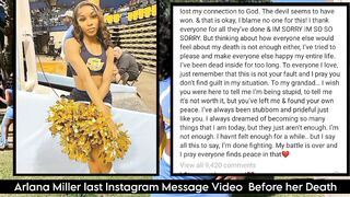 Arlana Miller last Instagram Message Video Before her Death