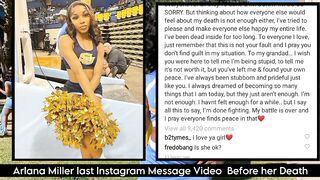 Arlana Miller last Instagram Message Video Before her Death