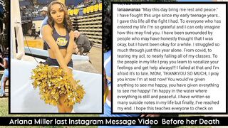 Arlana Miller last Instagram Message Video Before her Death