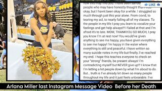 Arlana Miller last Instagram Message Video Before her Death