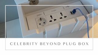 Celebrity Beyond - USB & Plug Box. UK cruiser reports problems using on @Celebrity Cruises new ship.