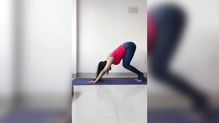 Cat And Cow Posture Practice | Dog Downward Practice | Indian Yoga Girls | Indian Girls Yoga