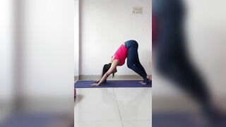 Cat And Cow Posture Practice | Dog Downward Practice | Indian Yoga Girls | Indian Girls Yoga