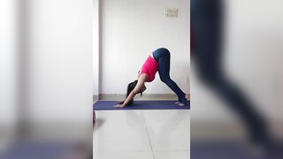 Cat And Cow Posture Practice | Dog Downward Practice | Indian Yoga Girls | Indian Girls Yoga