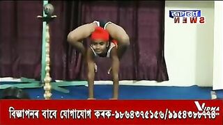 My yoga performance in an award function of Jagaran news.