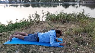 Anantasana,,, parighasana for ankles legs ,, abdomen, neck and hips stretching