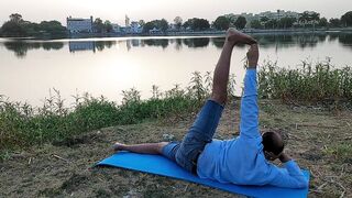 Anantasana,,, parighasana for ankles legs ,, abdomen, neck and hips stretching