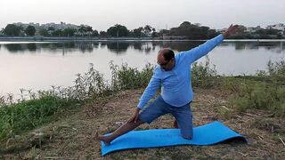 Anantasana,,, parighasana for ankles legs ,, abdomen, neck and hips stretching