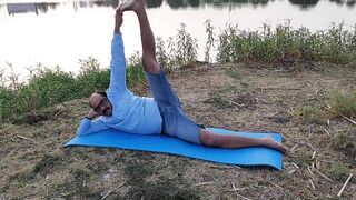 Anantasana,,, parighasana for ankles legs ,, abdomen, neck and hips stretching