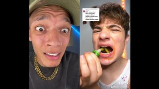 Sour King REACTS to man doing FAKE challenge! ????