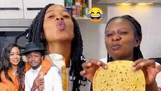 Irene Nekesa and her boss Diana bahati having fun after food challenge