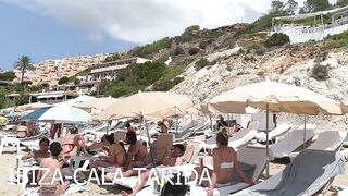 IBIZA Beach Spain Summer - Top IBIZA Beachside Cala Tarida Holiday in 2022 Walking 4K (reupload)