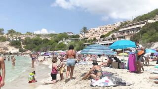 IBIZA Beach Spain Summer - Top IBIZA Beachside Cala Tarida Holiday in 2022 Walking 4K (reupload)