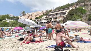 IBIZA Beach Spain Summer - Top IBIZA Beachside Cala Tarida Holiday in 2022 Walking 4K (reupload)