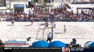 Women's Beach Volleyball NCAA Semifinal: USC 3, UCLA 0 - Highlights 5/7/22