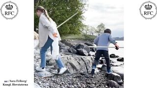 Princess ESTELLE and Prince OSCAR CLEAN-UP the BEACH for Nordic Coastal Cleanup Day