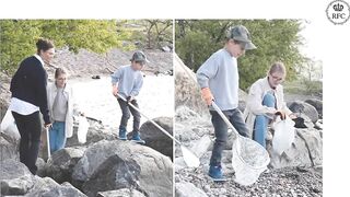 Princess ESTELLE and Prince OSCAR CLEAN-UP the BEACH for Nordic Coastal Cleanup Day
