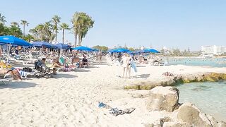 Beach Walk Tours Cyprus - Nissi Beach Cyprus 4K WALK / Best Beaches In Cyprus