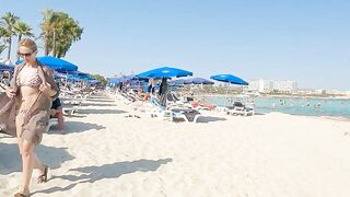 Beach Walk Tours Cyprus - Nissi Beach Cyprus 4K WALK / Best Beaches In Cyprus