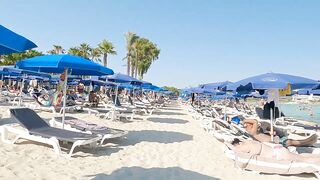 Beach Walk Tours Cyprus - Nissi Beach Cyprus 4K WALK / Best Beaches In Cyprus