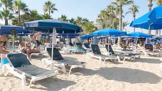 Beach Walk Tours Cyprus - Nissi Beach Cyprus 4K WALK / Best Beaches In Cyprus