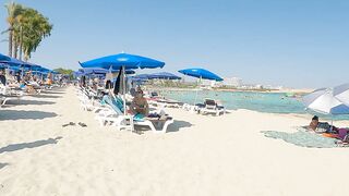 Beach Walk Tours Cyprus - Nissi Beach Cyprus 4K WALK / Best Beaches In Cyprus