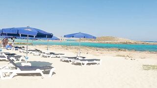 Beach Walk Tours Cyprus - Nissi Beach Cyprus 4K WALK / Best Beaches In Cyprus