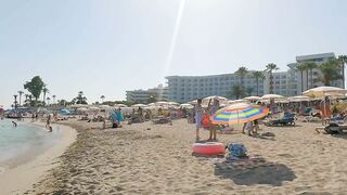 Beach Walk Tours Cyprus - Nissi Beach Cyprus 4K WALK / Best Beaches In Cyprus